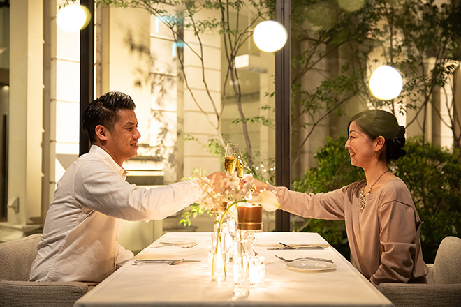 【個室deアニバーサリー】結婚記念日のお祝いプラン（コース料理）　イメージ画像
