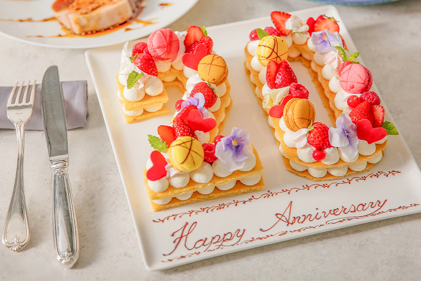 お誕生日や記念日などにぴったりなナンバーケーキ　イメージ画像