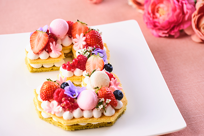 【フレンチ&ナンバーケーキで飾る記念日】いい夫婦の日 アニバーサリーコース イメージ画像