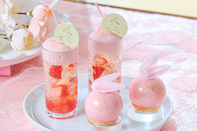 【ホテル開業10周年記念】桜色のストロベリーアフタヌーンティー　イメージ画像