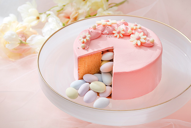 イースターエッグギミックケーキ