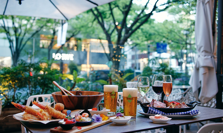 NYスタイル サマーBBQ ビアプラン カフェ＆ダイニング ゼルコヴァ | ザ ストリングス 表参道